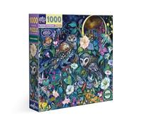 eeBoo Puzzle 1000 pezzi Giardino Scena notturna fiorita al chiaro di luna-Dimensioni 58,5 x 58,5 cm, PZT726