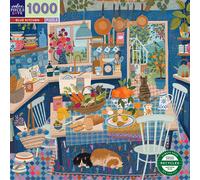 eeBoo- Piece&Love: Blue Kitchen-1000 pc Puzzle Cucina Blu Gioco, Colore, PZTBUK