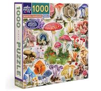 Eeboo - Puzzle da 1000 pezzi Bountiful Mushrooms - Puzzle per adulti 1000 pezzi in cartone - Dimensioni del puzzle 58,4 cm x 58,4 cm