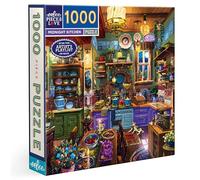 Eeboo - Puzzle da 1000 pezzi Midnight Kitchen - Puzzle per adulti, 1000 pezzi in cartone, dimensioni del puzzle, 58,4 x 58,4 cm
