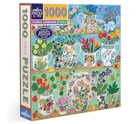 Eeboo - Puzzle da 1000 pezzi, scaffale a fiori - Puzzle floreale 1000 pezzi - Dimensioni 58,5 cm x 58,5 cm