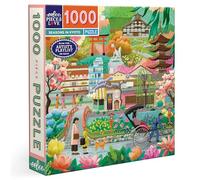 Eeboo - Puzzle da 1000 pezzi Stagioni a Kyoto - Puzzle per adulti 1000 pezzi in cartone - Dimensioni 58,5 cm x 58,5 cm