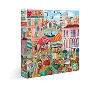 eeBoo Piece and Love Venice Open Market 1000 piece square adult Jigsaw Puzzle