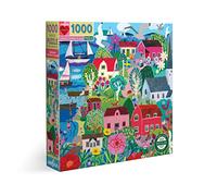 eeBoo Swedish Fishing Village Piece, 1 EA 1000 pezzi su un villaggio svedese, puzzle in cartone riciclato per adulti, Multicolore, PZTSWD