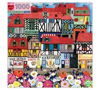 eeBoo Whimsical Village 1 EA 1000 pezzi Puzzle in cartone riciclato per adulti, PZTWSV, multicolore