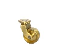 EEEBLBXNQ 1 Pezzo di Ruota Girevole in Ottone for Carrello da Pranzo, Comodino, Armadio, a Mano, Mobile, Tavolo, Gamba for mobili(50mm Height)
