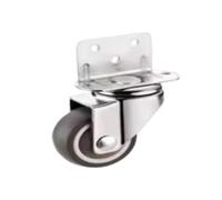 EEEBLBXNQ 1 pz. Ruote/rotelle Laterali Tipo L Mute con Cuscinetti Anti-avvolgimento for Culla, portafiori, Tavolo in Legno(No Brake,1.0 inch)