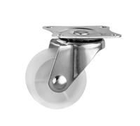 EEEBLBXNQ Ruote girevoli in Nylon Bianco da 1/2/4 Pezzi, Ruote 1/1,25/1,5/2/2,5/3 Pollici, for mobili, 360 Gradi in Gomma(4Pcs 1.5inch)