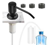 EEEKit Dispenser di Sapone per Lavello da Cucina, Pompa Dispenser Integrata, Dispenser di Detersivo in Acciaio Inox con Bottiglia 500ML Tubo 100CM Kit