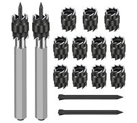 EEEKit Frese e Punte per Saldatura a Punti 15pz, HSS 3/8" per Metallo | Set da 15 - Frese HSS per rimuovere punti di saldatura / Per lamiera, metallo e riparazioni con trapano