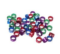 EEfpxwtz Gli Uccelli chiudono Le Gambe, Fasce for Gambe for Uccelli in Alluminio Aperto 10-100 Pezzi 4-8mm for Etichette identificative for pappagalli piccioni quaglie(10 Pieces,6mm)