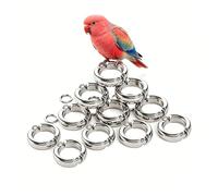 EEfpxwtz Gli Uccelli chiudono Le Gambe, Gamba for Pappagallo for addestramento di Uccelli attività Mosca all'aperto Catena for Piedi Caviglia 4-15 mm(50 Pieces,10mm)