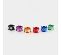 EEfpxwtz Gli Uccelli chiudono Le Gambe, Gamba for Uccelli Chiusa in Lega di Alluminio s 4-8mm for canarini pappagallini(10 Pieces,6mm)