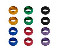 EEfpxwtz Gli Uccelli chiudono Le Gambe, Piedini e Zampe for Uccelli Aperti in Alluminio Multicolore, 8-10 mm, Confezione da 12(Inner Diameter 8mm)