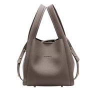 EEJBYTDI Borsa a secchiello per donna Borsa a secchiello vintage Borsa a secchiello in pelle Borsa a secchiello vintage a tracolla per donna (Gray)