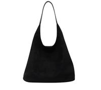 EEJBYTDI Borsa Tote in Pelle Scamosciata per Donna, a Tracolla per Lavoro - Morbida e Marrone (Black)
