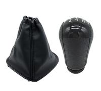 Eejghfwq Leva Pomello Cambio Per Ford Per Transit Per Van MK7 2006-2013 Pomello Del Cambio A 5 Marce Cuffia Leva Cambio Collare Di Copertura Manopola Cambio Auto(Black)