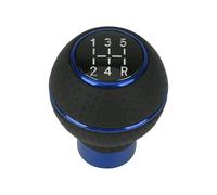 Eejghfwq Leva Pomello Cambio Per M8 M10 M11 M12 Pomello Cambio Universale A 5 Velocità In Pelle E Alluminio Leva Del Cambio Testa Cambio Manopola Cambio Auto(Blue)