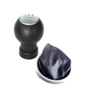 Eejghfwq Leva Pomello Cambio Per Suzuki Per Swift 2005-2010 Per Suzuki Per S-Cross SX4 Per ALTO A 5 Marce Boccola Pomello Cambio Copertura Antipolvere Manopola Cambio Auto(T grey Red line)