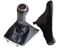 Eejghfwq Leva Pomello Cambio Per VAUXHALL Per OPEL Per ASTRA III H 1.6 2004-2010 Pomello Del Cambio Manuale A 5 O 6 Marce Con Copertura Antipolvere In Pelle Manopola Cambio Auto(5R-Black)