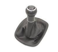 Eejghfwq Leva Pomello Cambio Per VW Per Passat B5 1998-2004 Pomello Del Cambio A 5/6 Velocità Cuffia In Pelle Custodia Accessori Per Lo Styling Dell'auto Manopola Cambio Auto(Black 6 Speed)