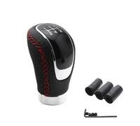 Eejghfwq Leva Pomello Cambio Pomello Del Cambio Universale A 5 Marce In Pelle Per Auto Con Cambio Manuale Design Ergonomico Antiscivolo Accessori Per Auto Manopola Cambio Auto(Red Stitch)