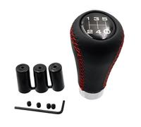 Eejghfwq Leva Pomello Cambio Pomello Del Cambio Universale Per Auto Leva Del Cambio Manuale A 5/6 Velocità Con Cuciture A Righe Rosse Nere In Similpelle Manopola Cambio Auto(5 speed Red Line)