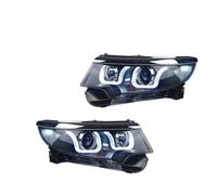 Eejghfwq Proiettori Anteriori Per Hyundai Per Sonata 2011-2015 LED Auto Faro Di Montaggio Aggiornamento Bifocale Lente Del Proiettore Accessori Auto Lampade Anteriori Fari Fanali Anteriori