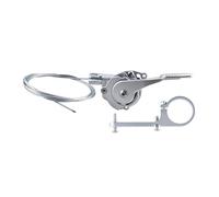 eejinwen for deragliatore Esterno Lite-PRO a 7 velocità for Bicicletta, con quadrante a Dita, Set Dip congiunto in Lega con Cavo del Cambio for Bro-mpton(Silver a Set)