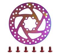 eejinwen for Monopattino Elettrico KU-Goo G2 Max for KU-Goo PRO Disco Freno in Acciaio Inossidabile da 140 mm con 6 Viti Parti di Dischi Freno Colorati da 140 mm(140mm B)