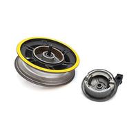 eejinwen Mozzo Ruota Anteriore G30 for Monopattino Nin-ebot Max G30D G30LP con Motore e Freno a Tamburo, Parti di Montaggio in Lega di Alluminio(Hub with Brake)