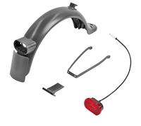 eejinwen Set di fanali Posteriori for parafango Posteriore for Scooter Elettrico Xiao-Mi M365 1S /PRO 2/ Mi3, Supporto for parafango Anti-Spruzzi, Parte di Protezione(Zwart)
