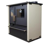 EEK A+ Verso CS Plus stufa da cucina stufa a legna 7,7 kW - avorio
