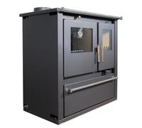 EEK A+ Verso CS Plus Stufa da cucina stufa a legna 7,7 kW - Nero Sinistra