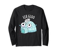 loo - Gioco di Parole a Forma di Igloo Divertente Maglia a Manica