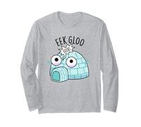 loo - Gioco di Parole a Forma di Igloo Divertente Maglia a Manica