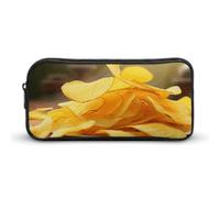 Eekstdbn Astuccio per matite con patatine fritte, organizer per cancelleria da ufficio, semplice e robusto, con chiusura a cerniera, borsa multiuso da viaggio per ufficio