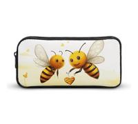 Eekstdbn Bee Love Miele Astuccio per cancelleria da ufficio Organizer Semplice Robusta Chiusura a Cerniera Portamatite Portatile Ufficio Viaggi Borsa Multiuso