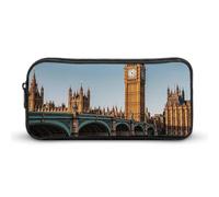 Eekstdbn Big Ben e Houses of Parliament Riverside Astuccio per cancelleria da ufficio Organizer Semplice Robusta Chiusura a Cerniera Portamatite Portatile Ufficio Viaggio Borsa multiuso