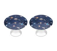 Eekstdbn Constellations Cosmic Galaxies - Maniglie per armadietto, confezione da 2, per toletta, cassetti, solide, adatte per cucina, camera da letto, bagno e libreria