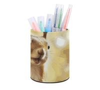 Eekstdbn Divertente portapenne estetico a forma di scoiattolo, per scrivania, elegante decorazione per ufficio, penne, tazze, accessori da scrivania e organizer per spazio di lavoro per casa, ufficio