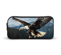 Eekstdbn Eagle at Hunting - Astuccio per cancelleria da ufficio, semplice e robusto, con chiusura a cerniera, portatile, per ufficio, viaggio, borsa multiuso