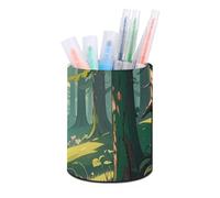 Eekstdbn Enchanted Wilderness Fantasy su portapenne estetico verde scuro per scrivania elegante decorazione ufficio penna tazza accessori da scrivania e organizer per spazio di lavoro per casa