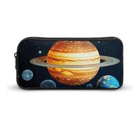 Eekstdbn Glow in The Dark Sistema Solare Pianeta Astuccio Cancelleria Ufficio Organizzatore Semplice Robusta Chiusura a Cerniera Portatile Astuccio Portamatite Ufficio Viaggi Borsa Multiuso