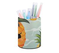 Eekstdbn Grazioso portapenne estetico a forma di ananas, per scrivania, elegante decorazione per ufficio, accessori da scrivania e organizer per spazio di lavoro per casa, ufficio