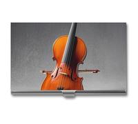 Eekstdbn Kit modello violoncello custodia per biglietti da visita per donne o uomini a scatto chiuso porta nome portatile porta carte di credito per uso riunioni di lavoro