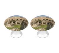 Eekstdbn Maniglie per armadietti Israel at the Tower of David, confezione da 2 maniglie solide per cassetti e tavoli da toeletta, adatte per cucina, camera da letto, bagno e libreria