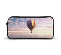 Eekstdbn Mongolfiera Sopra il Mare Astuccio per cancelleria da ufficio Organizer Semplice Robusta Chiusura a Cerniera Portatile Astuccio Portamatite Ufficio Viaggio Borsa Multiuso
