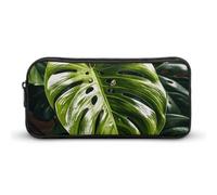 Eekstdbn Monstera Deliciosa, astuccio per cancelleria da ufficio, semplice e robusto, con chiusura a cerniera, portatile, borsa multiuso da viaggio per ufficio