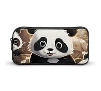 Eekstdbn Panda Animal Astuccio per cancelleria da ufficio Organizer Semplice Robusta Chiusura a Cerniera Portamatite Portatile Ufficio Viaggi Borsa Multiuso